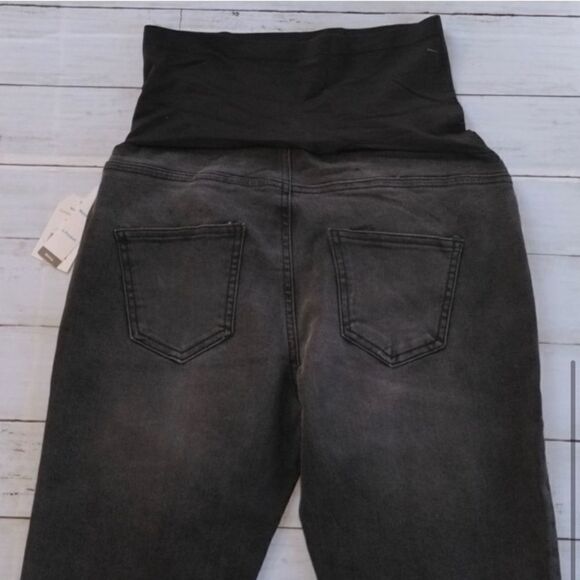 Women’s Maternity Denim Skinny Jeans & Short Sleeve Ultra Soft Shirt Size S - Picture 5 of 8